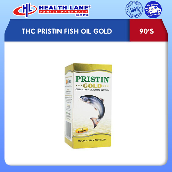 THC PRISTIN MINYAK IKAN GOLD 90'S